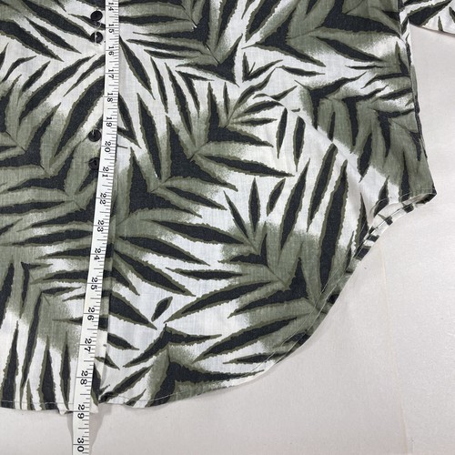Vintage Button Up Size 22 Shoulder Pad Women’s 2X/3X Safari Tiger Palm 70s 80s - Picture 12 of 16