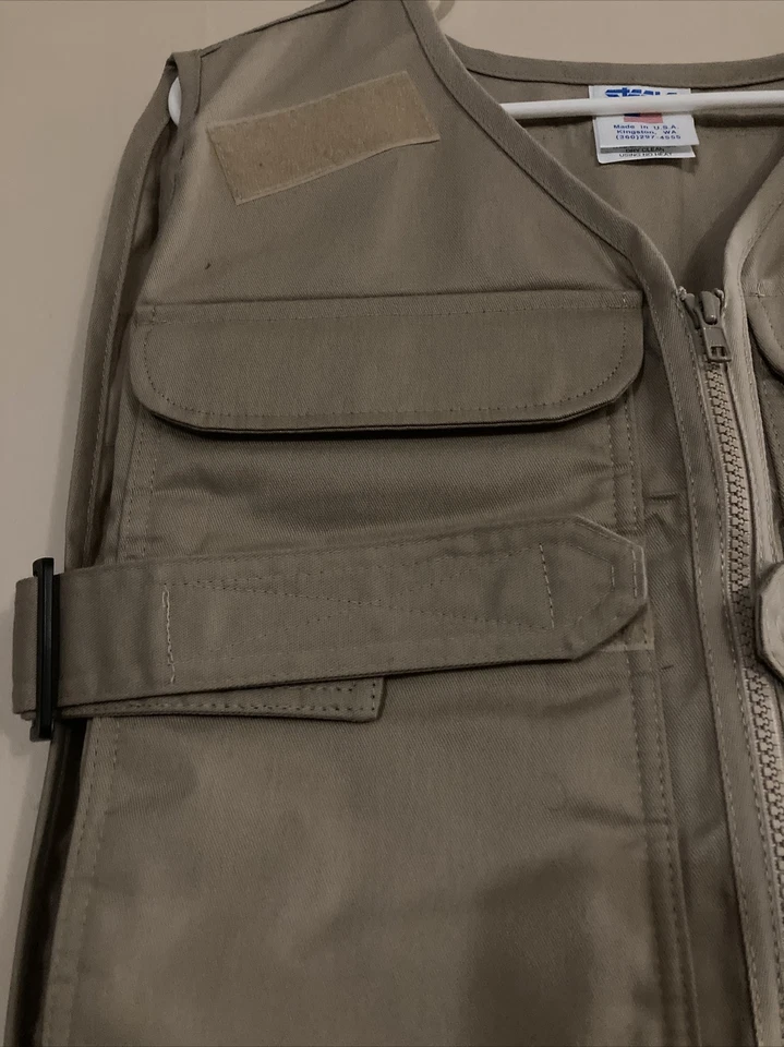 Heat Stress Vest Steele Body Cooling System Military Industrial Made In USA Tan - Image 3 of 4