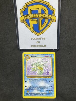 POKÉMON FOSSIL UNLIMITED SEADRA UNCOMMON 42/62 PL {WATER ENERGY ERROR}