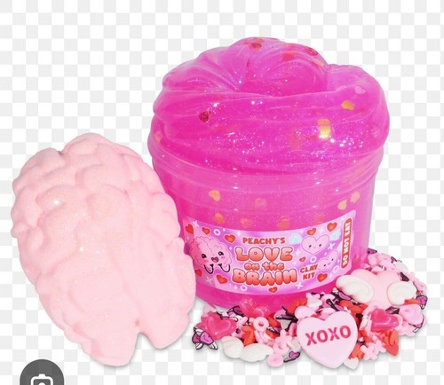PEACHYBBIES PEACHY'S NEW LOVE ON THE BRAIN SLIME WITH FREE ACTIVATOR 💝 👸 CLAY