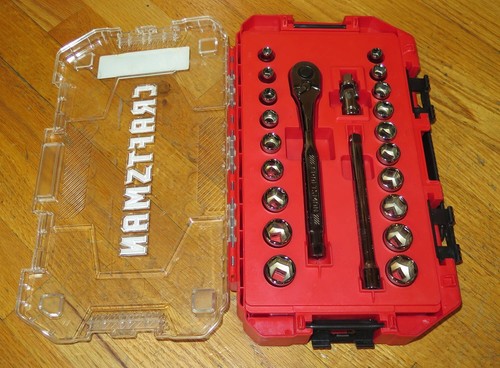 Craftsman 120 dientes 3/8" mango de trinquete y juego de enchufes métricos/SAE de 6 puntos - 22 piezas - Imagen 2 de 4