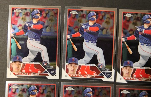 (8) MASATAKA YOSHIDA RC 2023 Topps Chrome #167 ROOKIE LOT Red Sox - Free ship - Picture 2 of 6