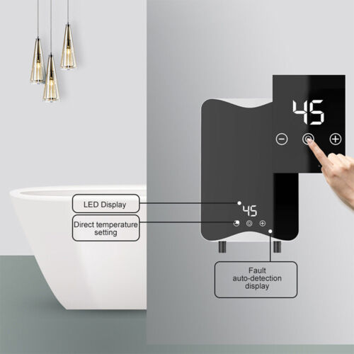 5500W Electric Tankless Instant Hot Water Heater Under Sink Tap 20-55°C Bathroom - Picture 6 of 10