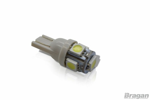 2 lampadine parco parco parchi LED 12v/24v T10 W5W 501 bianco ghiaccio - Foto 2 di 6