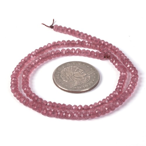 4mm to 5mm Faceted Gemstone rondelle loose beads strand 15.5" DIY Jewelry Making - Picture 3 of 80