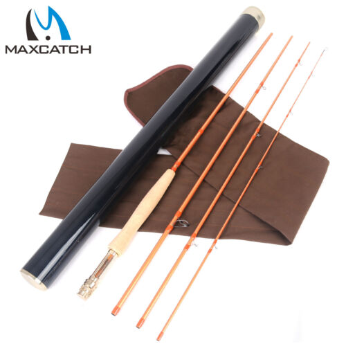 Maxcatch Skyhigh Gold Fly Fishing Rod 5/6/8WT 9FT with IM12 Toray Carbon Blank - Afbeelding 1 van 6