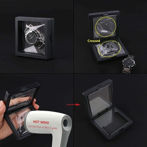 Black 3D Floating Frame Display Holder Stands For Challenge Coin Jewelry Earring - Picture 6 of 10