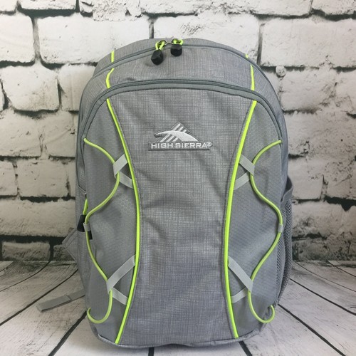 School Backpack 17.5" High Sierra CHIRP Choice of BLACK OR GRAY Travel Tote Bag - Picture 13 of 22