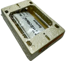 (Pack of 4) Wiremold 2348S/51 Ivory Sure-Snap NM Shallow EXT Device Box