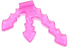 Lego New Trans-Dark Pink Wave Angular Triple Lightning Bolt with Handle Piece