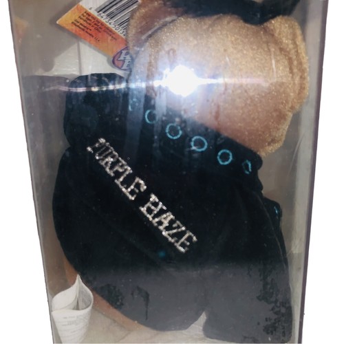 Jimi Hendrix Purple Haze Limited Edition Bear Keeper Plush 9" Plush Dart NIP - Picture 6 of 10