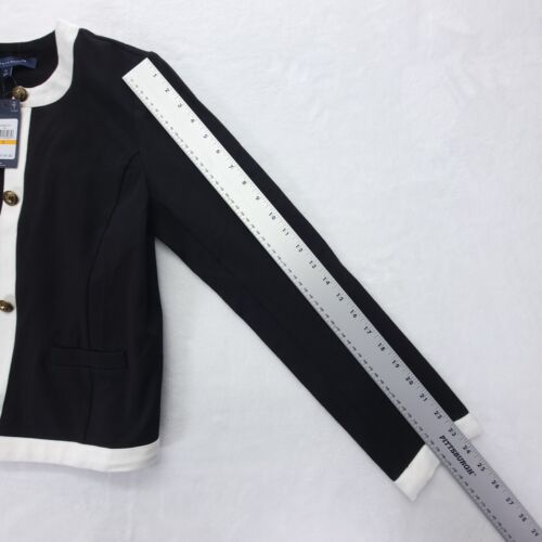 TOMMY HILFIGER Women’s Black Long Sleeve Open Cardigan Sweater Size Small - Picture 7 of 8