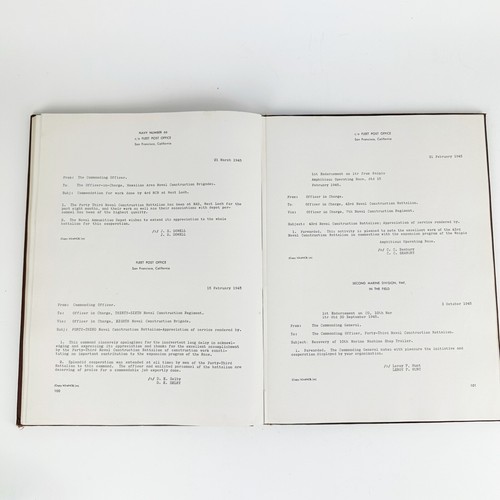 WWII US Navy Seabees Yearbook 43rd Construction Battalion 'The Log' 1942-46 RARE - Picture 21 of 24