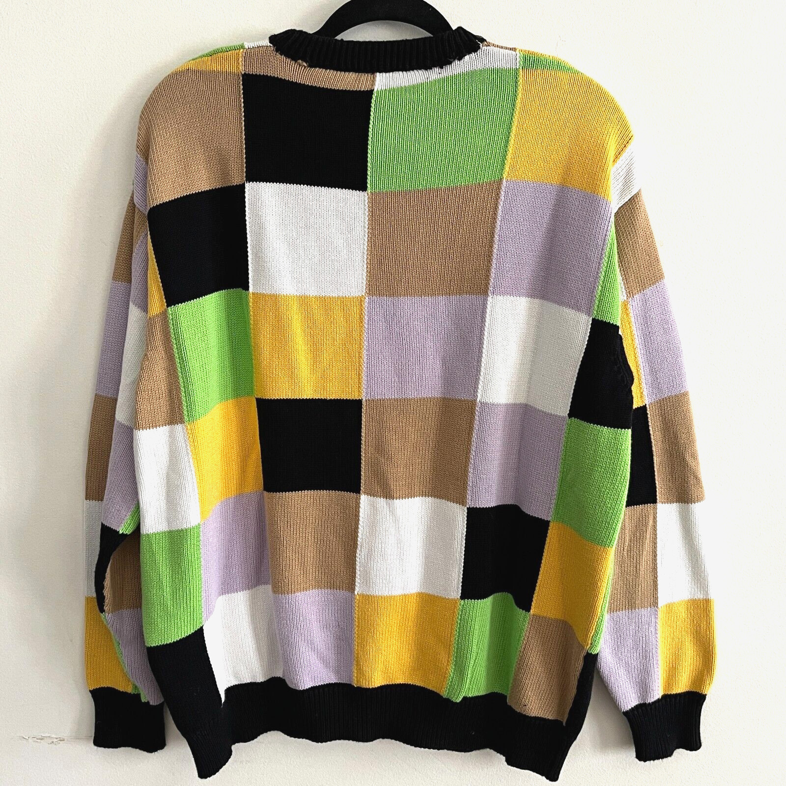 Joshua's x Smiley Face Patchwork Multicolor Sweat… - image 5