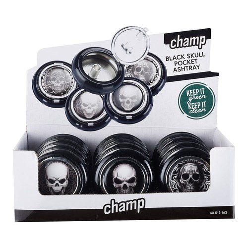 12x Taschenaschenbecher schwarz Mini mit Deckel kleiner Reiseaschenbecher Metall - Bild 7 von 7