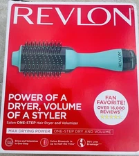 Revlon Salon One Step Volumizer Hair Dryer - Turquoise Brand New In Box