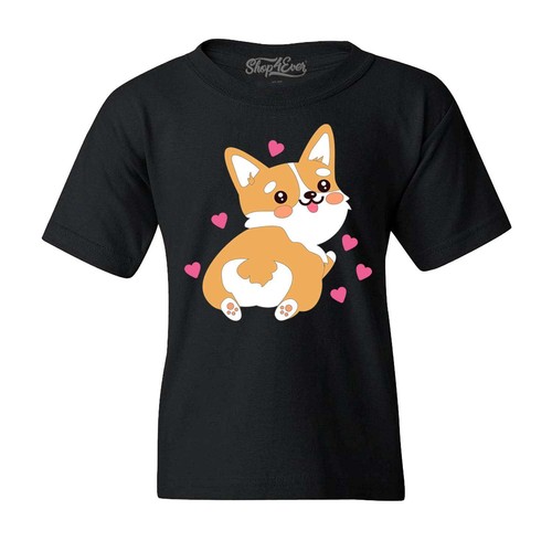 Cute Corgi Butt Dog Lover Youth's T-Shirt Pet Shirts - Picture 1 of 3