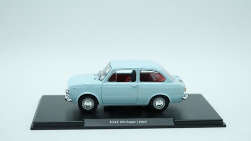 MODELLINO AUTO FIAT 850 SUPER 1964 - EDICOLA - SCALA 1:24 AUTO VINTAGE#24 - Picture 4 of 8