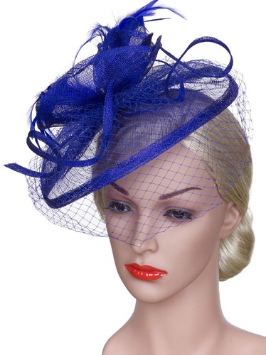 Damen Vintage Derby Fascinator Hut Pillendose Stirnband Feder Cocktail Tee Party - Bild 47 von 54