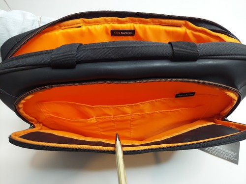 Solo Focus Urban Laptop Briefcase Black Fits 15.6" Laptops Adjustable - Afbeelding 4 van 8