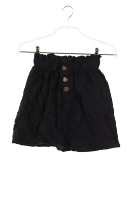 Bershka Rock Minirock Rüschen Volants S schwarz