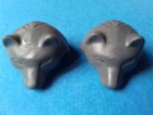 Playmobil Western - @ 2 Grey Wolf Heads for Your Indian Warriors