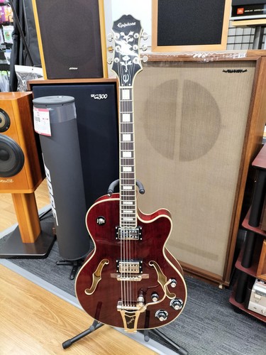 Epiphone Swingster/WR Electric Guitar See-thru Red Used From Japan w/ Soft Case - Picture 2 of 12