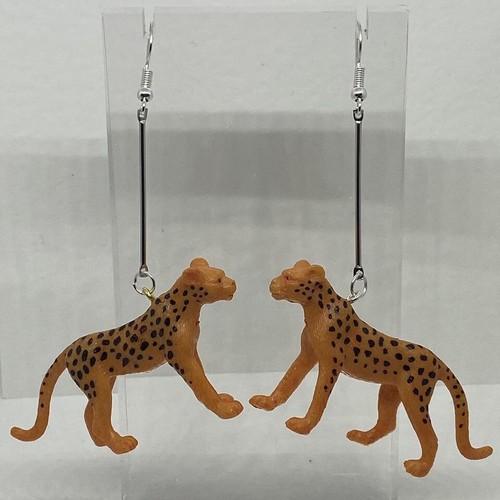 Large animal / zoo earrings , made from acrylic Kitsch Fun 8.5 cm Long - Picture 1 of 72
