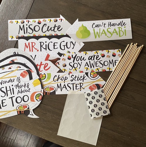 Asiatische Motto Party Dekor/Photo Booth Requisiten SUSHI THEMEN - Bild 2 von 4