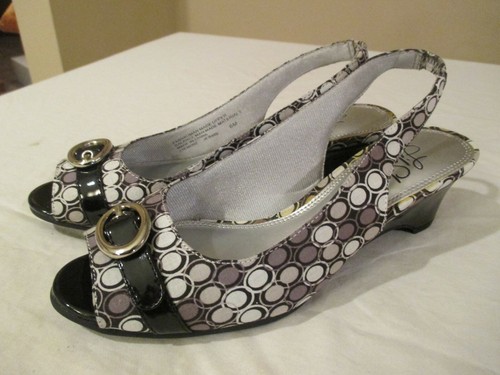 Life Stride JERVIS Peep Toe Slingback Shoe Women's Sz 6M MINT w/Box CHOOSE COLOR - Picture 3 of 14