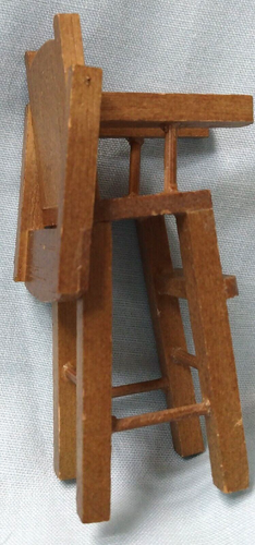 Dollhouse Furniture ~ BABY WOOD HIGHCHAIR w MOVEABLE TRAY ~ 3.5" tall ~ Miniatur - Picture 11 of 13