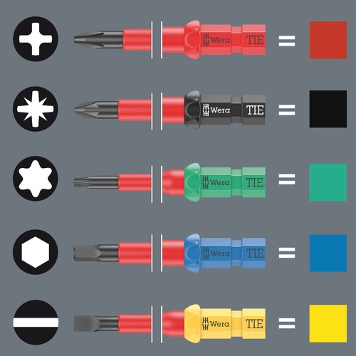 Wera Kraftform Kompakt VDE Big Pack 1, 26 Pc Colour Coded Screwdriver Set-006617 - Picture 4 of 16