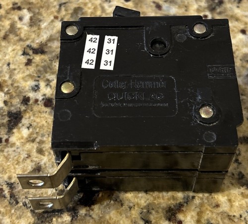 EATON / CUTLER-HAMMER 15A QUICKLAG CIRCUIT BREAKER 2 POLE 120/240 VAC QBHW2015 - Bild 2 von 4