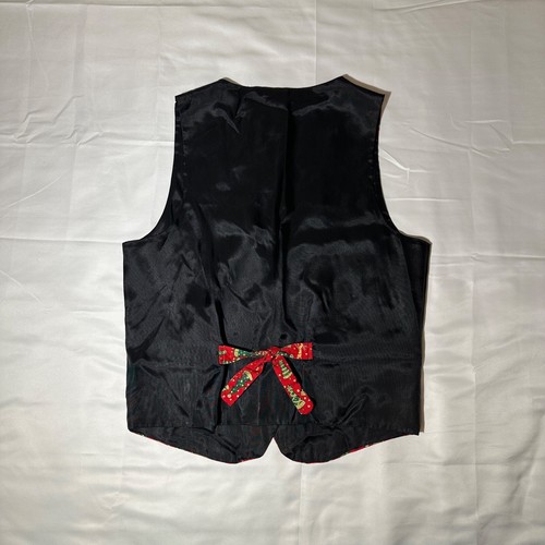 Vintage 90’s 111 Main Christmas Vest Adjustable Tie Back Medium - Bild 2 von 5