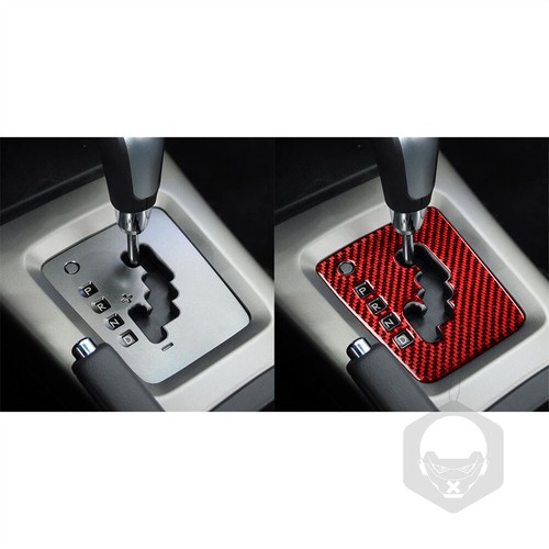 Indicador de cambio de marchas de consola de fibra de carbono rojo para Subaru Forester 2013-2018 - Imagen 5 de 12