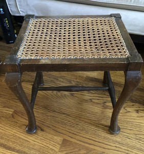 Antique-English-Cane-Footstool-Oak-ca-1890
