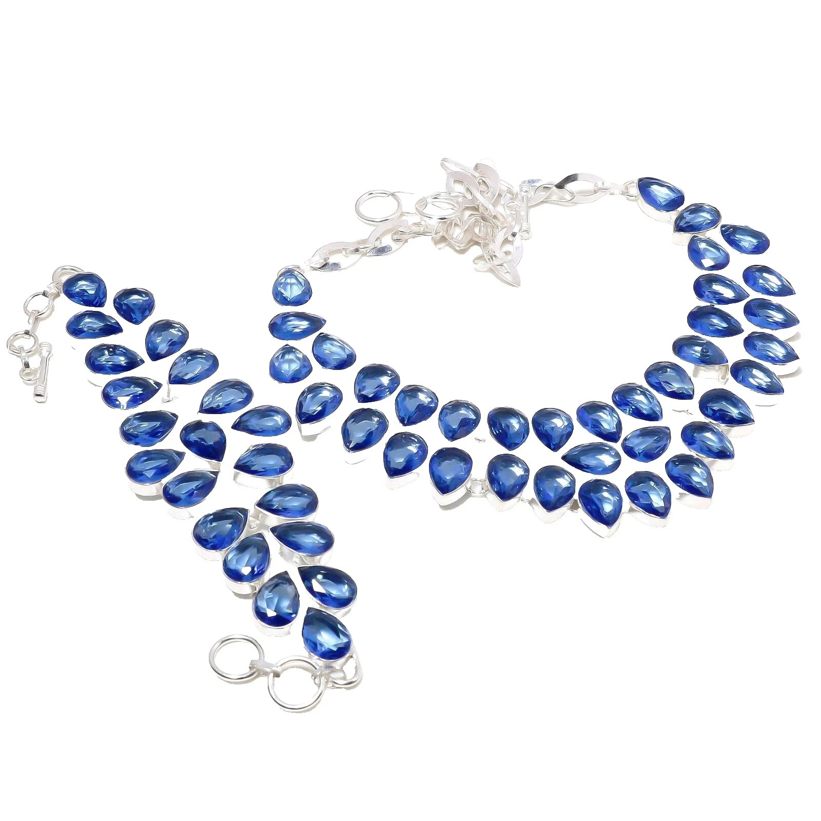 Tanzanite Silver Plated Fashion Jewelry Sets