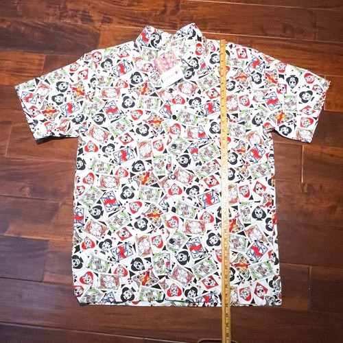 New ABRAZOS San Miguel De Allende Dia de Muertos Skulls Cards Mens Size Large - Picture 3 of 6
