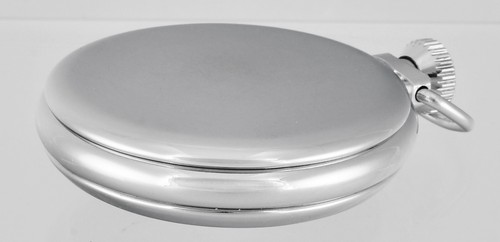 Rare INGERSOLL Black Dial All Chrome Pocket Watch - Made In Gt Britain - Picture 5 of 6