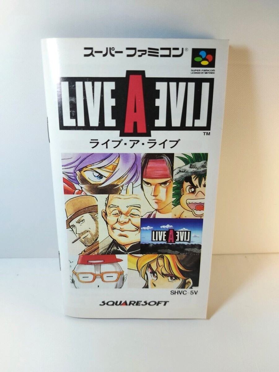 Live A Live with manual and box Nintendo Super Famicom SFC