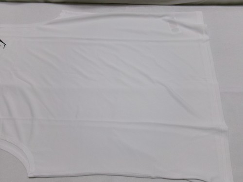 G106 GYMSHARK Slim Fit Arrival Sleeveless Tee White Mens Size Medium - Picture 3 of 8