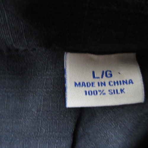 Tommy Bahama Shirt Mens L Black Silk Jacquard Hawaiian Resort Vacation Beachy - Picture 10 of 17