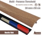 Rustic Oak Multi-Purpose Threshold Strip 38mm x 90cm Multi-Height&Pivot