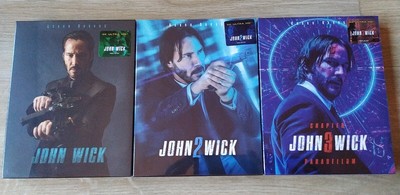 John Wick Chapter 1 2 3 Novamedia Exclusive Fullslip 4k Steelbook New Sealed Ebay