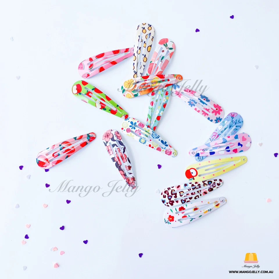 Pinzas para el cabello 20/50/100 un. Niñas Bebés Niños Metal Toboganes Cierre Horquilla 5 cm Foto 3 de 4