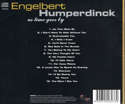 Engelbert Humperdinck - As Time Goes By CD - LIKE NEW - Picture 2 of 2