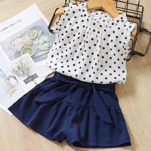 Summer Girls Clothes Sets Children's Clothing Kids Fashion Shirt And Shorts NEW - Picture 9 of 19