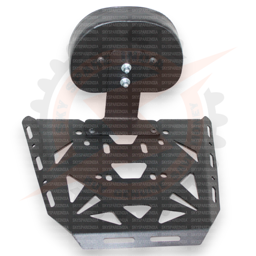 Top Rack With Pillion Backrest Compatible With Royal Enfield Himalayan 450 - Foto 12 di 23