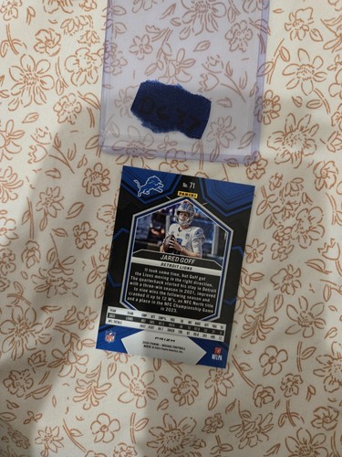 2024 Panini Mosaic #71 Jared Goff No Huddle Silver Prizm Lions - D637 - Bild 2 von 2