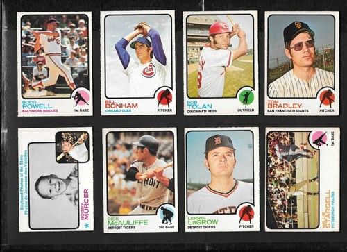 1973 OPC 73 O PEE CHEE MLB BASEBALL CARD ERROR & VARIATION 265-396 SEE LIST - Picture 130 of 249